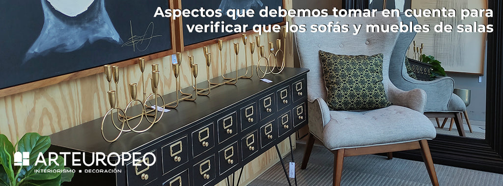 ¿Cómo puedo comprobar la calidad de sofás y muebles de salas?