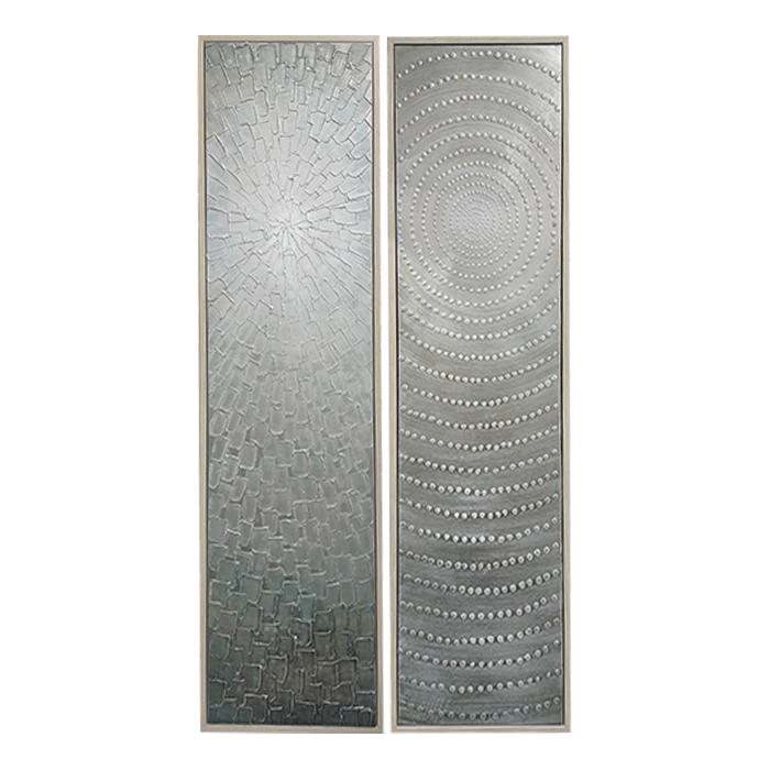Cuadro Textura Plata