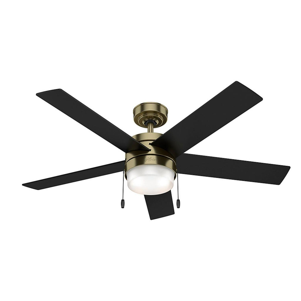 Ventilador De Techo Hunter 59622 Claudette Modern Brass 52"