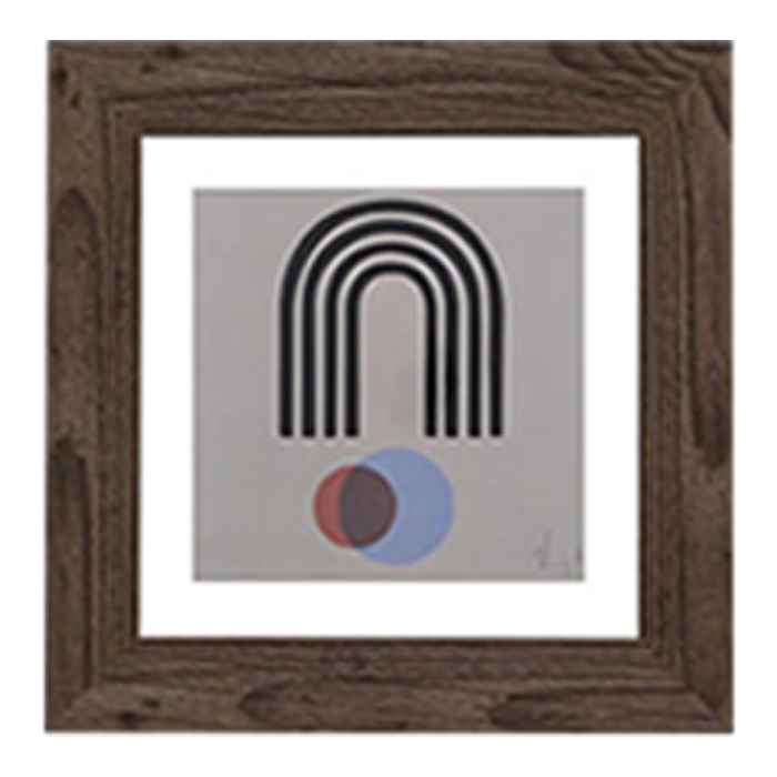 Cuadro Giclee Collage Azul-Rojo
