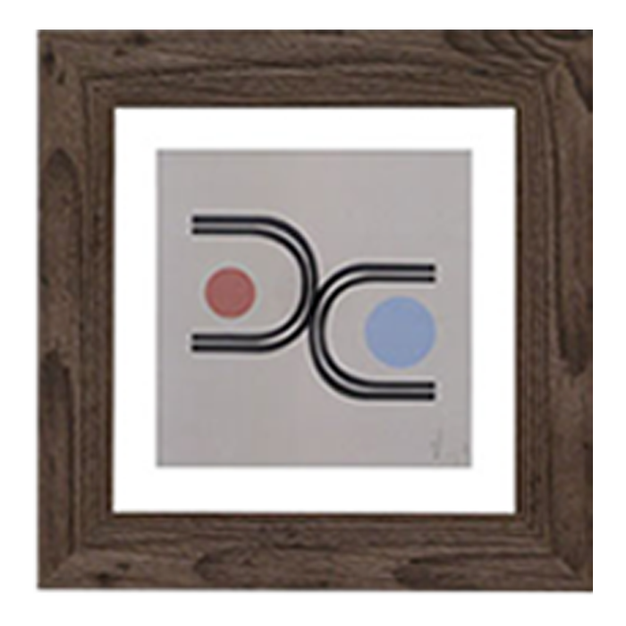 Cuadro Giclee Collage Azul-Rojo