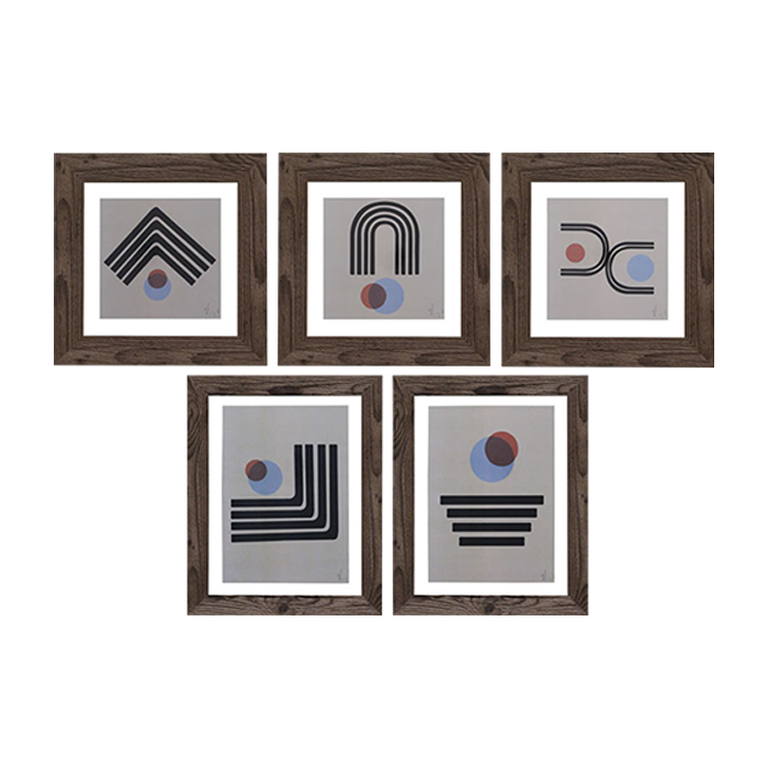 Cuadro Giclee Collage Azul-Rojo