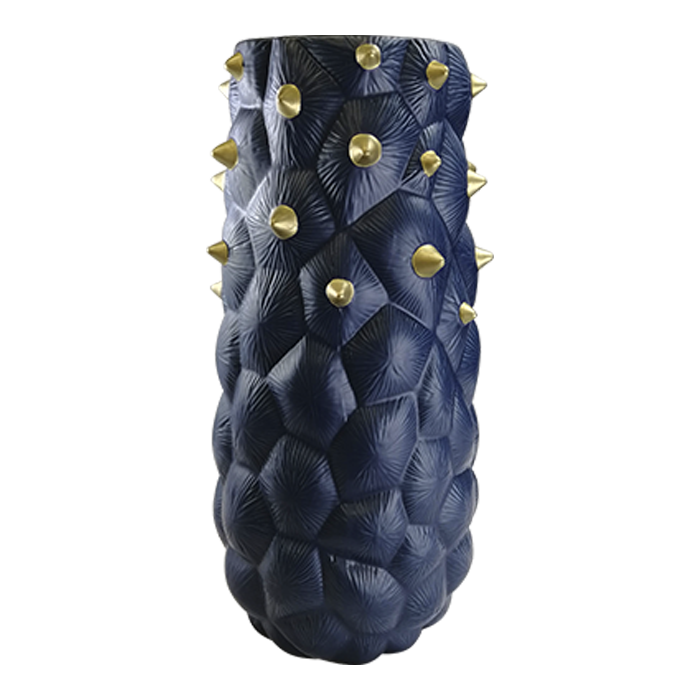 BLUE CACTUS VASE