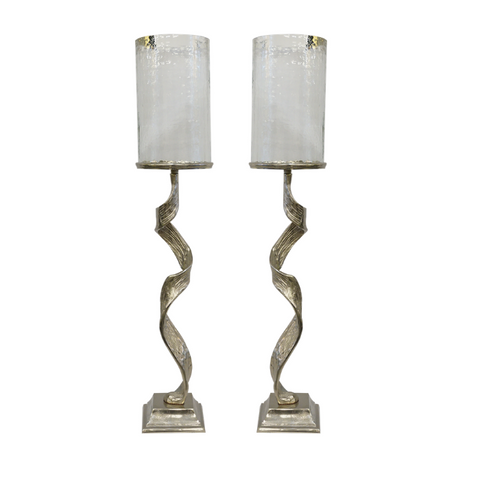 Candelabros decorativos Mod. Huracán espiral set de 2